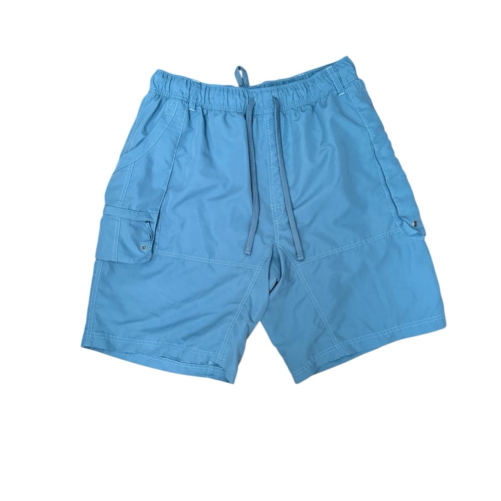 Mens Life Is Good Swim Trunks XL Blue